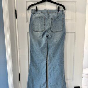 7 For All Mankind Dojo Tailorless Flare Jeans 28 | Sirte Light Wash Trouser